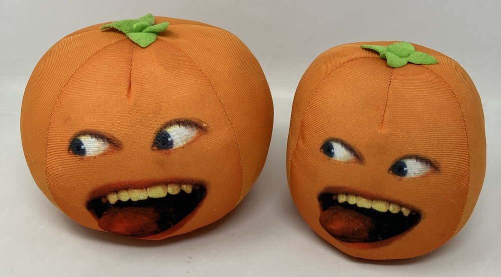 Annoying Orange Nanco 2012 Talking Plush Lot of 2 Sound Not Working