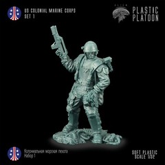 PLASTIC PLATOON US Marines Aliens Toy soldiers 1:32 Special set