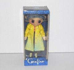 Coraline new 10″ Doll Prop Replica NECA (2018) Yellow Raincoat NIB New in Box