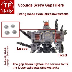 Gap Fillers Upgrade Kit for Transformers Studio Series 03 Gamer Optimus Prime
