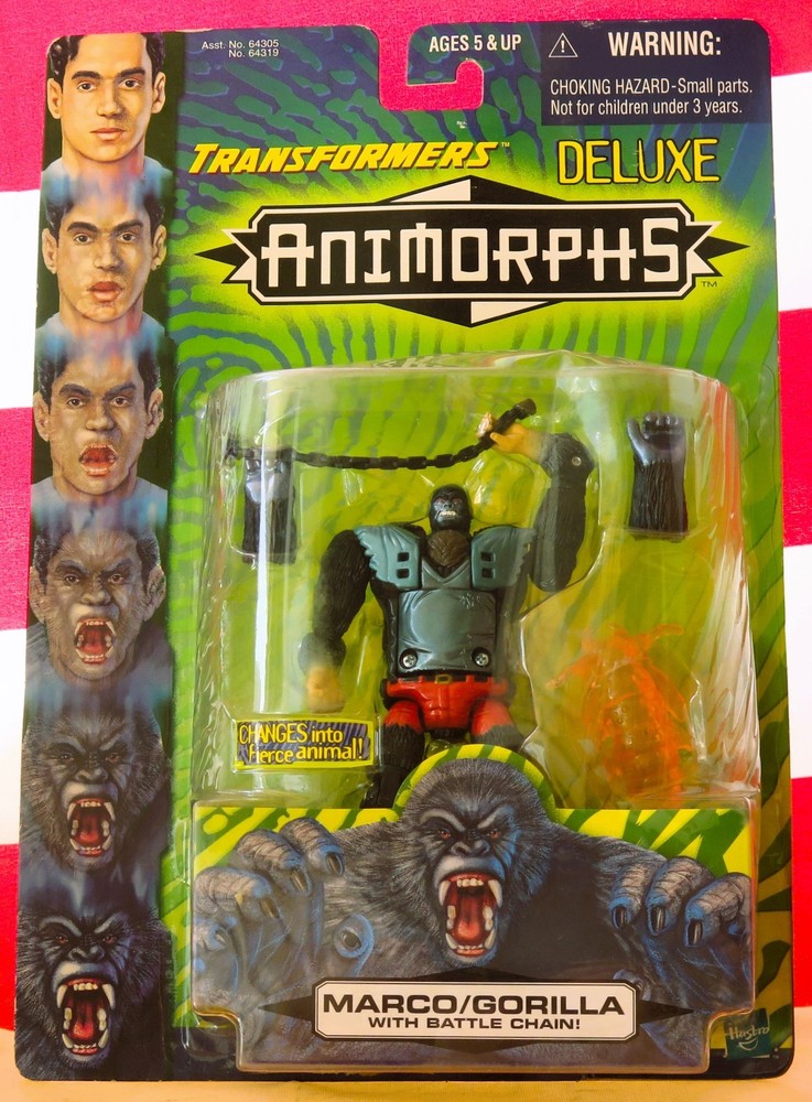 Hasbro Transformers Deluxe Animorphs Marco / Gorilla Action Figure NEW!