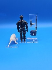 G.I. Joe Vintage 1985 Snake Eyes V2 Acrylic Base Set Deluxe 🔥No Toy Included🔥