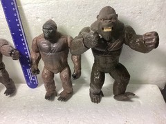 King Kong action figure lot of three.