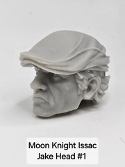 3d Printed MOON KNIGHT ISSAC HAT HEAD#1 1:12 6″ Joe Classified/Marvel Legends