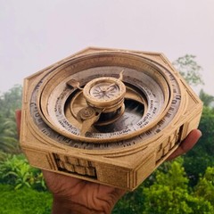 Archimedes Dial (Painted) – (Life Size – 1:1 Scale)