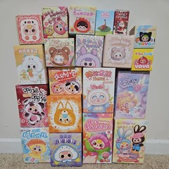 Lot Bundle Of 20 Blind Boxes Set Figurines Vinyl Plush. No Duplicates Authentic