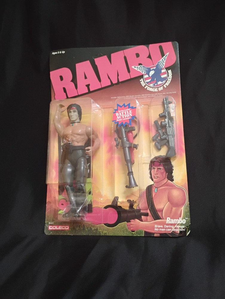 VTG RAMBO NEW Coleco 1985 1986 RAMBO: The Force of Freedom 7″ Action Figure