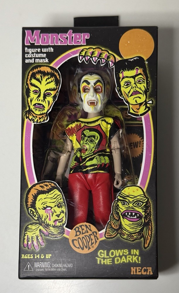 Neca Ben Cooper Glow In Dark Costume DRACULA 5.5” Action Figure Brand New