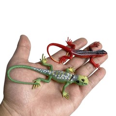 NAKIMO Plastic Lizard Toys Artificial Model 12 piece assortment, Multicolor
