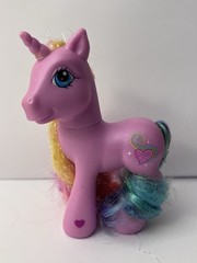 My Little Pony G3 Rarity The Unicorn – 2005 Crystal Princess Rainbow Hair Pink
