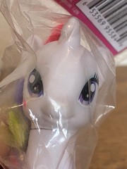 My Little Pony RARITY NEON RAINBOW POWER International, UK, China – 3″, G4, MIP