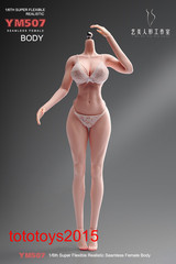 YM507 1/6 Female Body Pale Plump Slender Waist 12″ Detail Action Figure Model