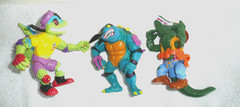 VTG LOT 12 TMNT TEENAGE MUNTANT NINJA TURTLES CASEY-RAT KING- TRAGG-GECKO-ACE
