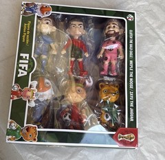 FIFA Soccer Football Stars & Mascots Action Figure 6-Pack Set Messi Ronaldo New