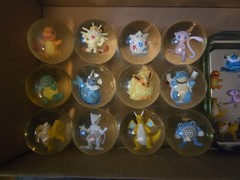 Lot Of 12 Pokemon Power Bouncers With 8 Figures From Opened Power Bouncers