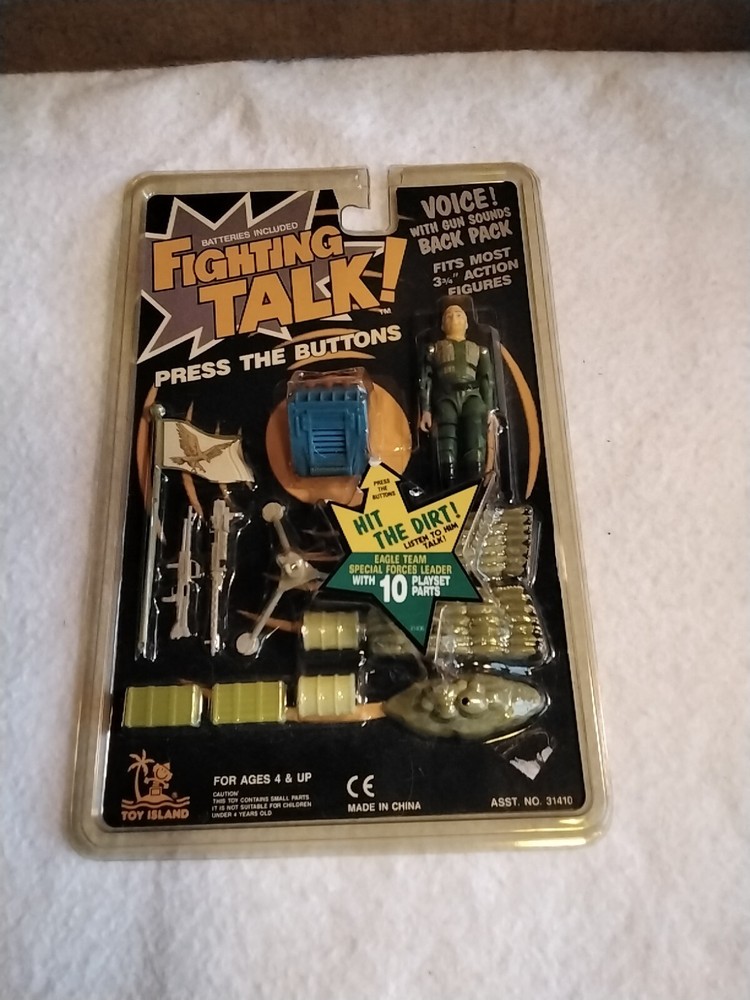 Vintage Toy Island Fighting Talk Action Figure With Accessories SEALED