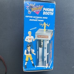 Vintage 1991 Kenner Bill & Ted’s Excellent Adventure Phone Booth Opened Unused