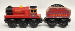 Thomas & Friends Wooden Railway Train Engine Mike & Tender Britt Allcroft 1999