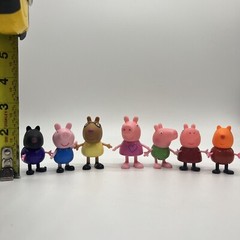 Peppa Pig Toy Figure Lot Of 7 Jazwears And Other Non Branded Cake Toppers