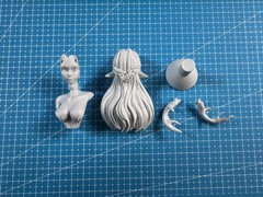 60mm Die-casting Resin Model Assembly Kit, GK， Half Body Portrait of Forest P…