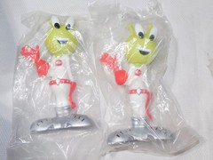 MARS SUPER MARKETS SPACE ALIEN VINYL ADVERTISING AD FIGURE MASCOT SEALED LOT 4