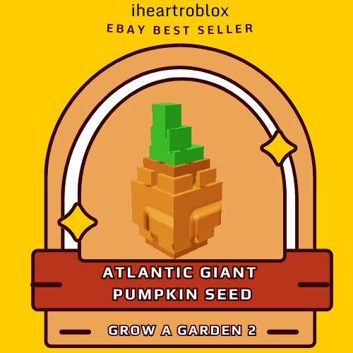 Atlantic Giant Pumpkin Seed 1x | Cheap & Fast | Grow a Garden 2 FALL HARVEST