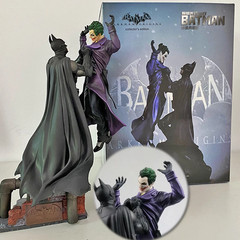 Batman vs Joker Arkham Origins Action Figure Statue Diorama 28cm Model Toy
