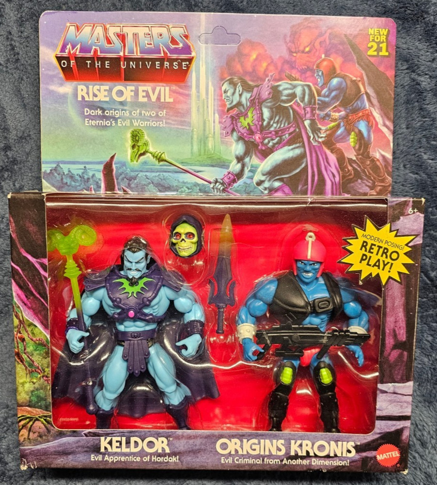 Mattel Masters of the Universe Origins Rise of Evil Keldor Kronis 2-Pack MOTU