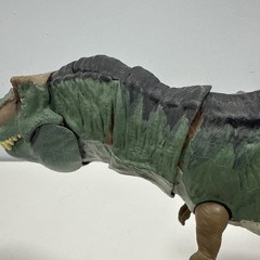 Custom Mattel Jurassic World Bull Buck T-Rex Rebirth Inspired Green Rex Escape