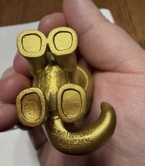 Neopets Phatmojo Gold Aisha Secret Rare Chase Figure w/Unused Virtual Prize Code