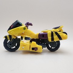 TRANSFORMERS Energon (2003) RAPID RUN 5.5″ Combat Deluxe + NIGHTSCREAM Minicon