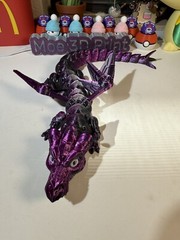 3D Printed Mechanical Dragon 18in Articulated Collectable Toy Gift -Silk Copper