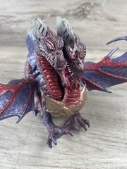 Vintage DragonHeart Medusa Dragon Purple Gold Figure Kenner 1996 2 Head