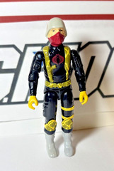 GI Joe Python Patrol Officer 1989 *100% COMPLETE w/File Card, NEAR MINT!* Cobra
