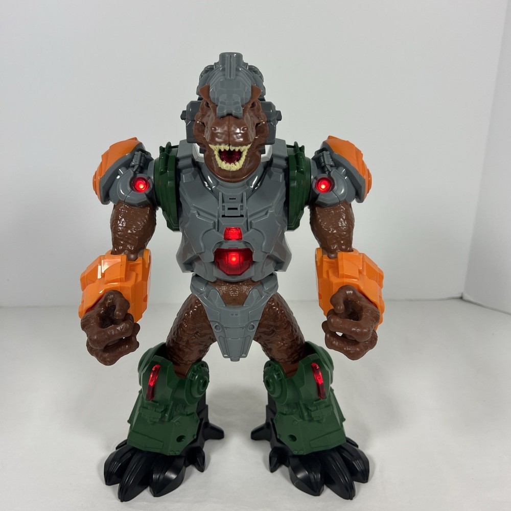 Adventure Force Rexobot Combat Robot Action Figure w/Lights & Sounds Works Dino