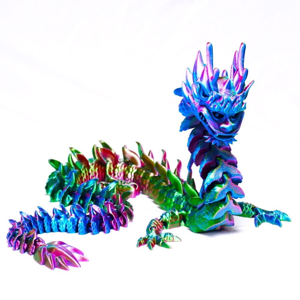26.77inch 3D Printed Dragon Model,Articulated Animals figure,Toys Home Decor
