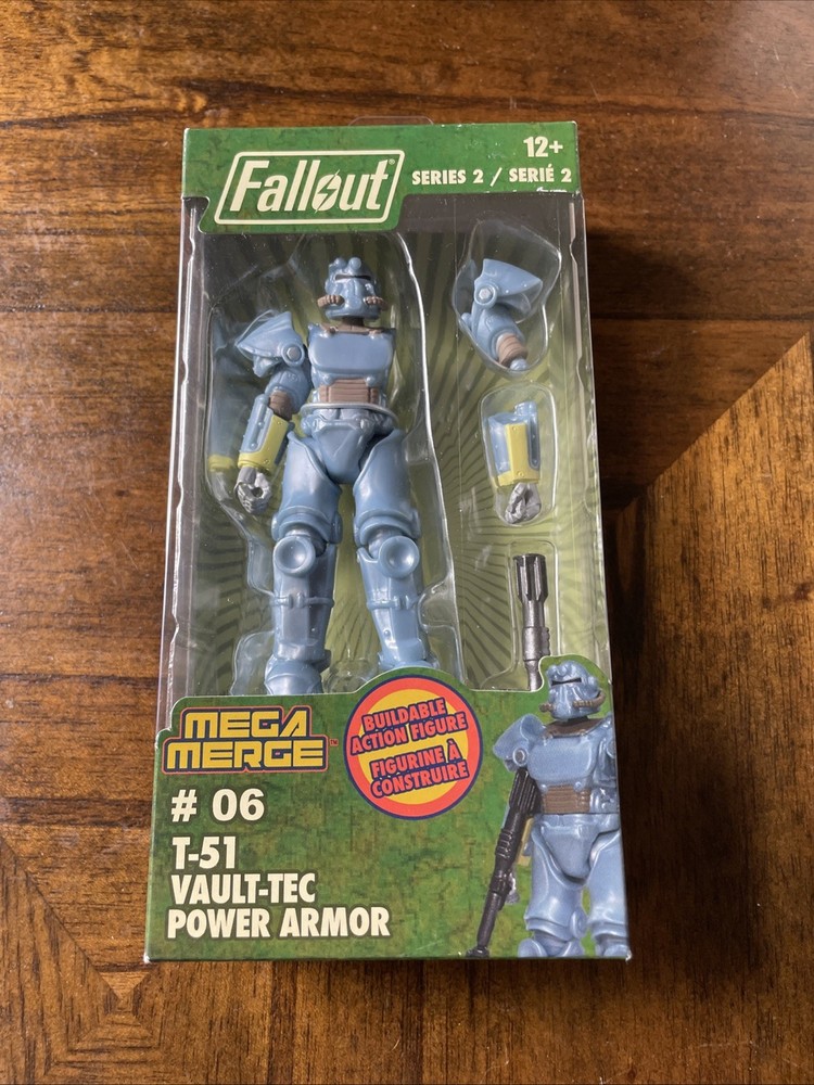 Fallout Mega Merge Series 2 #06 T-51 Vault-Tec Power Armor Action Figure New