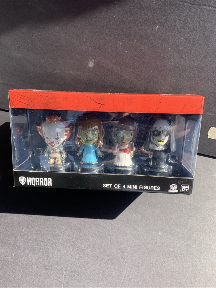 CultureFLY WB Horror Set of 4 Minis Figures IT, The Exorcist, Annabelle, The Nun