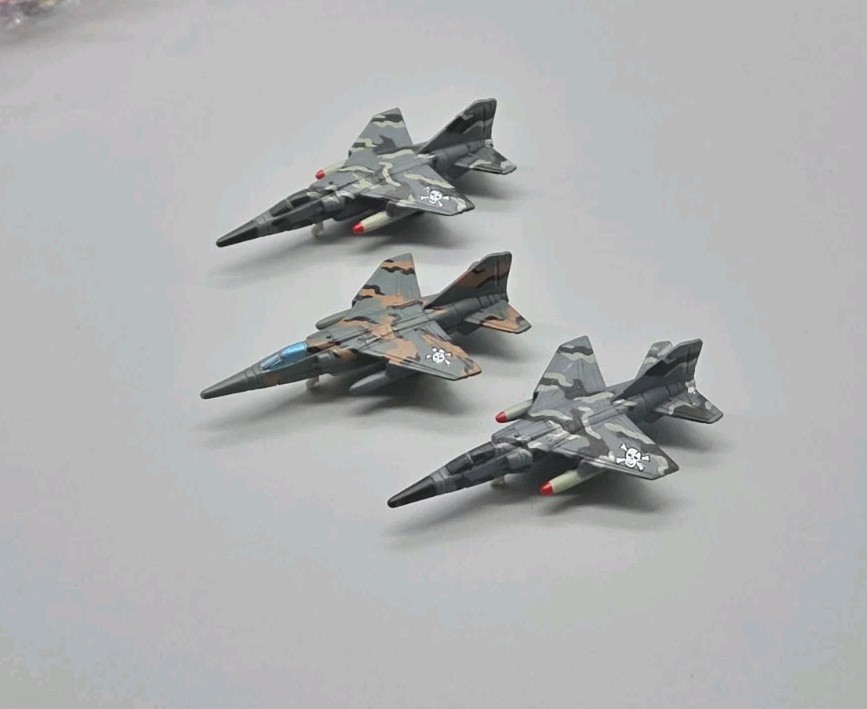 Micro Machines Military Aircraft F-1 Jet Planes Lot Of 3