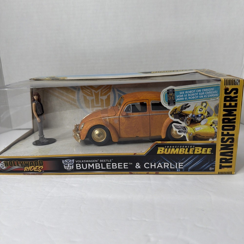 Jada Transformers Bumblebee Movie Volkswagen Beetle Die-Cast Car Charlie Figure