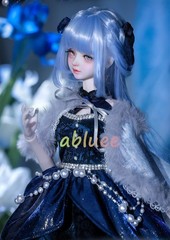 1/4 Shuga Fairy Blue Lolita Dress With Clothes Ball-jointed Doll Action Figure