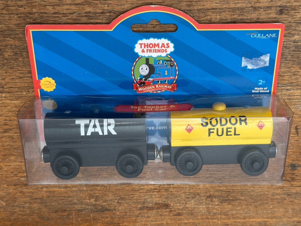 2001 Learning Curve Wooden Thomas Train Tar Tanker & Fuel Car! New
