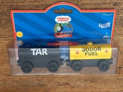 2001 Learning Curve Wooden Thomas Train Tar Tanker & Fuel Car! New