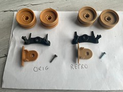 GI Joe Mauler Tank Bogie Wheel Assembly Complete 3D Printed Custom