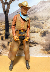 Custom painted Marx Johnny West cowboy figure. One of a kind. Dusty trail Johnny