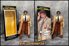 Custom 8″ Mego Peter Falk as LT Frank Columbo Action Figure Boxed