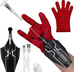 Spider Man Launcher Glove 2.0 Upgrade USB Cosplay Spider String Web Shooter Toys