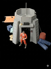 1:18 scale OUTPOST CHECKPOINT FORT SCI FI PLAYSET for 3.75″ STAR WARS FIGURE