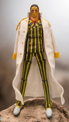 BW-LTC-KZ: Custom Wired Coat for Bandai One Piece S.H.Figuarts Kizaru Borsalino
