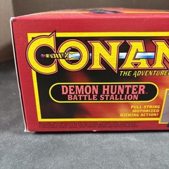 DEMON HUNTER BATTLE STALLION CONAN THE ADVENTURER ACTION FIGURE HASBRO VTG READ
